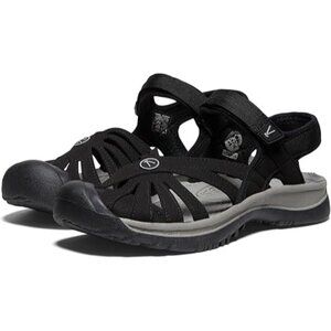 Keen Rose Casual Closed Toe Womens 10 Black Sport Sandals Hiking Outdoors Shoe